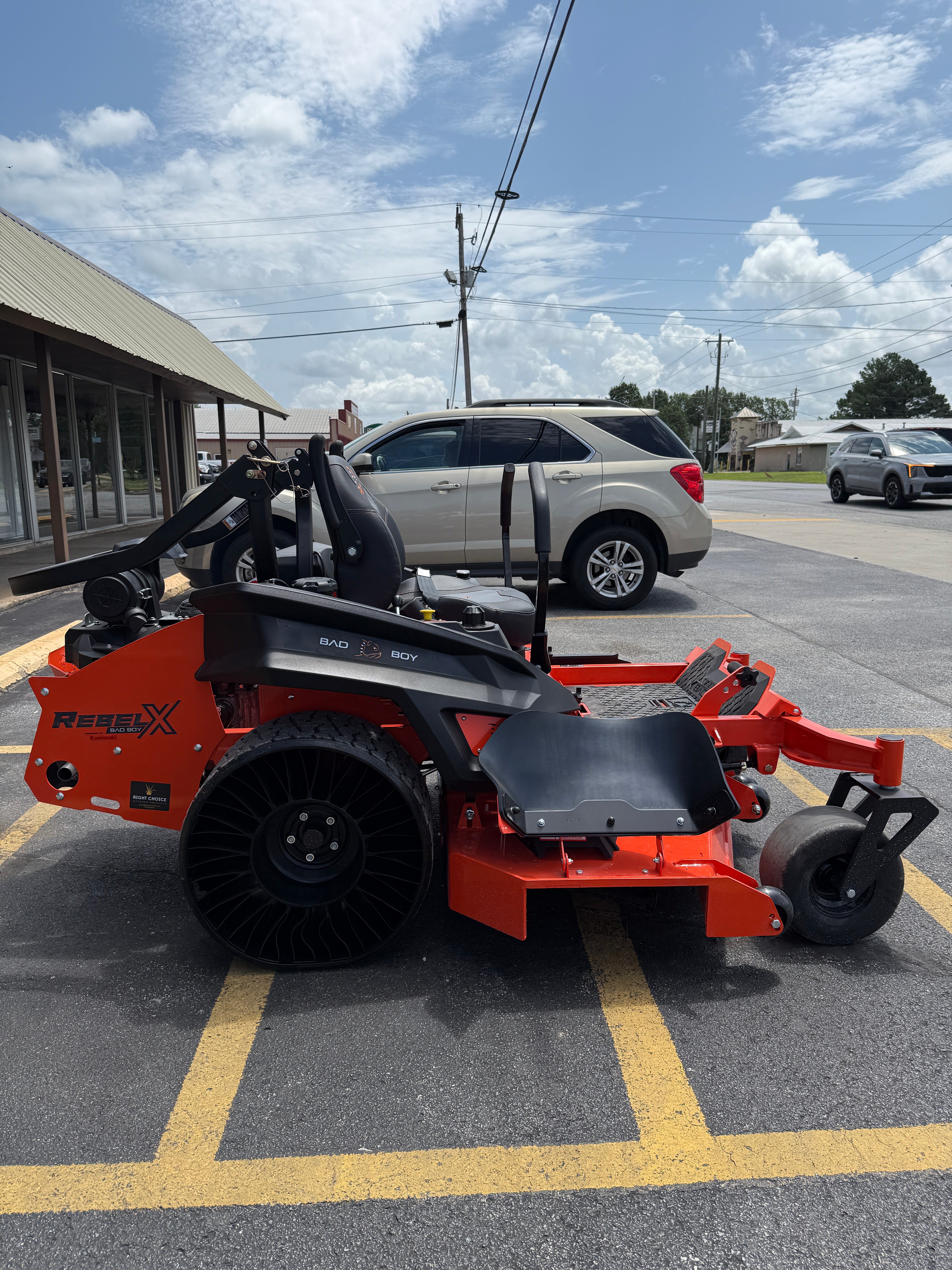 Rolly BAD BOY TRIGGERED BY THE YOUTH￼ Bad Boy Rebel 54″ Kawasaki EFI Zero-Turn Mower BRB54EVO781